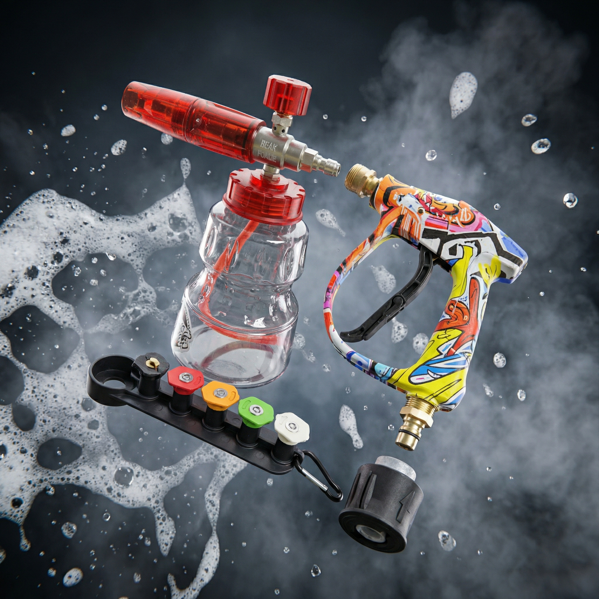 Foam Cannon + Short Gun